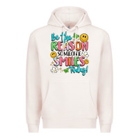 Pale Pink be the reason someone smiles today Premium Hoodie - LillyAllenDesigns