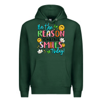 Sports Green be the reason someone smiles today Premium Hoodie - LillyAllenDesigns