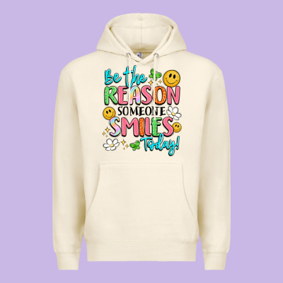 Be The Reason Someone Smiles Today Premium Hoodie Designed By Lillyallendesigns