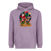 Lavender Christmas  camel with Santa Heavyweight Hoodie - BarkalooDesign