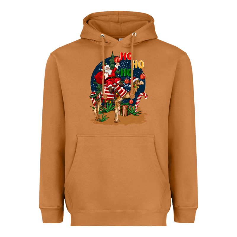 Christmas  Camel With Santa Heavyweight Hoodie by BarkalooDesign | Teevron