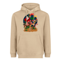 Mushroom Christmas  camel with Santa Heavyweight Hoodie - BarkalooDesign
