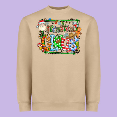 Grangaran Claus Heavyweight Sweatshirt Designed By Cowhidedigitalart