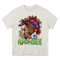 Cream momster halloween momlife Heavy Core Tee - Jasminsmagicworld