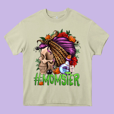 Momster Halloween Momlife Heavy Core Tee Designed By Jasminsmagicworld