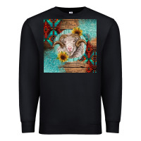Black western merino Premium Sweatshirt - BarkalooDesign