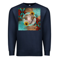 Navy western merino Premium Sweatshirt - BarkalooDesign