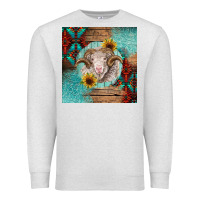 Oatmeal Heather western merino Premium Sweatshirt - BarkalooDesign