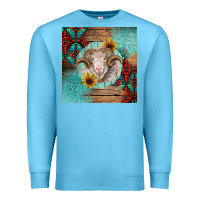 Ocean Blue western merino Premium Sweatshirt - BarkalooDesign
