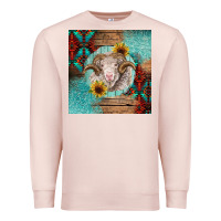 Pale Pink western merino Premium Sweatshirt - BarkalooDesign