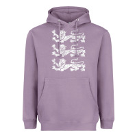Lavender Retro Three England Lions Vintage Souvenir Heavyweight Hoodie - trangStudio
