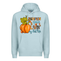 Blue Mist Pumpkin spice and livin' my best life Premium Hoodie - RanaPortraitStore