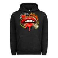 Pigment Black race lips Urban Hoodie - AdoDesignShop