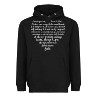 Black Love is patient Love is Kind 1 Corinthians 1348 Heavyweight Hoodie - trangStudio