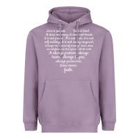 Lavender Love is patient Love is Kind 1 Corinthians 1348 Heavyweight Hoodie - trangStudio
