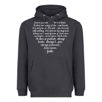 Love Is Patient Love Is Kind 1 Corinthians 1348 Heavyweight Hoodie | Teevron