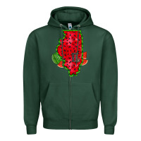 Sports Green illinois watermelon Zipper Hoodie - RacoonDesign