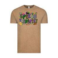 Vintage Coffee speech therapist mardi gras cowgirl Vintage Tee - CowGirlArtShop