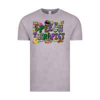 Speech Therapist Mardi Gras Cowgirl Vintage Tee | Teevron