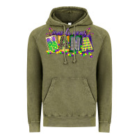 Vintage Olive mardi gras nana Vintage Hoodie - CowGirlArtShop