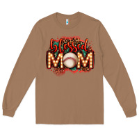 Toasted Coconut blessed baseball mom lightbulb letters Long Sleeve Tee - OliviaCreatesArt