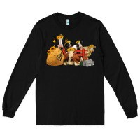 Black Cows With Sunflower Headbands Long Sleeve Tee - Jasminsmagicworld