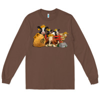 Chestnut Cows With Sunflower Headbands Long Sleeve Tee - Jasminsmagicworld
