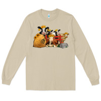 Mushroom Cows With Sunflower Headbands Long Sleeve Tee - Jasminsmagicworld