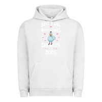 Pigment Lunar Rock Just A Girl Who Loves Chickens And Dogs Gift Women Urban Hoodie - trangStudio