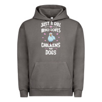 Just A Girl Who Loves Chickens And Dogs Gift Women Urban Hoodie | Teevron