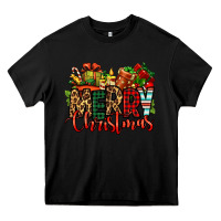 Black merry Christmas Heavy Core Tee - Jasminsmagicworld