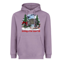 Lavender greetings of the season y'all with armadillo Heavyweight Hoodie - BarkalooDesign