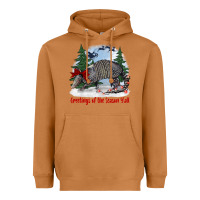 Meerkat greetings of the season y'all with armadillo Heavyweight Hoodie - BarkalooDesign