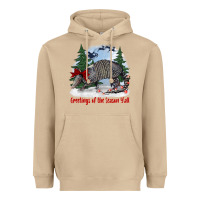 Mushroom greetings of the season y'all with armadillo Heavyweight Hoodie - BarkalooDesign