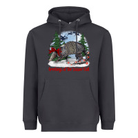 Smoke greetings of the season y'all with armadillo Heavyweight Hoodie - BarkalooDesign