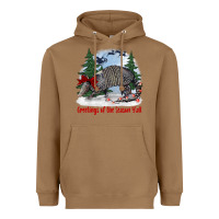 Toasted Coconut greetings of the season y'all with armadillo Heavyweight Hoodie - BarkalooDesign