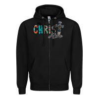 Black in christ alone Zipper Hoodie - RacoonDesign