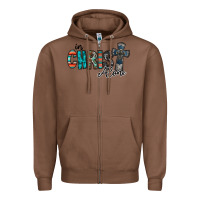 Chestnut in christ alone Zipper Hoodie - RacoonDesign