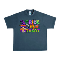 Midnight Navy trick or treat gnome Urban Heavy Tee - CowGirlArtShop
