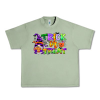 Oil Green trick or treat gnome Urban Heavy Tee - CowGirlArtShop