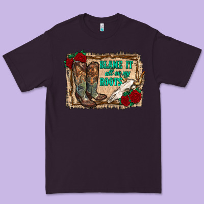 Blame It All On My Roots Premium Tee Designed By Ranaportraitstore