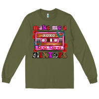 Army Green make me a mixtape olivia Long Sleeve Tee - OliviaCreatesArt