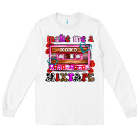 White make me a mixtape olivia Long Sleeve Tee - OliviaCreatesArt