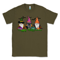 Army Green Happy Halloween Gnome Pumpkin Classic Tee - RanaPortraitStore