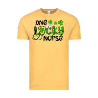 Vintage Mustard Saint Patricks One Lucky Nurse Vintage Tee - RanaPortraitStore