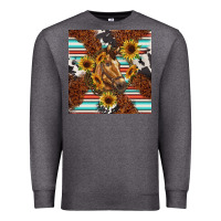 Charcoal Heather western horse Premium Sweatshirt - BarkalooDesign