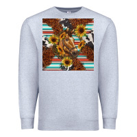 Heather Grey western horse Premium Sweatshirt - BarkalooDesign