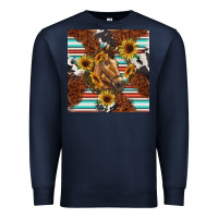 Navy western horse Premium Sweatshirt - BarkalooDesign