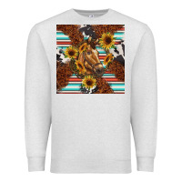 Oatmeal Heather western horse Premium Sweatshirt - BarkalooDesign