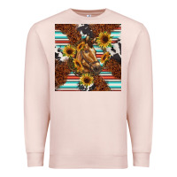 Pale Pink western horse Premium Sweatshirt - BarkalooDesign